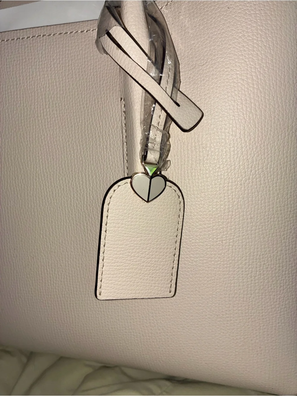 kate spade Pale Pink Leather Tote with Removable Strap